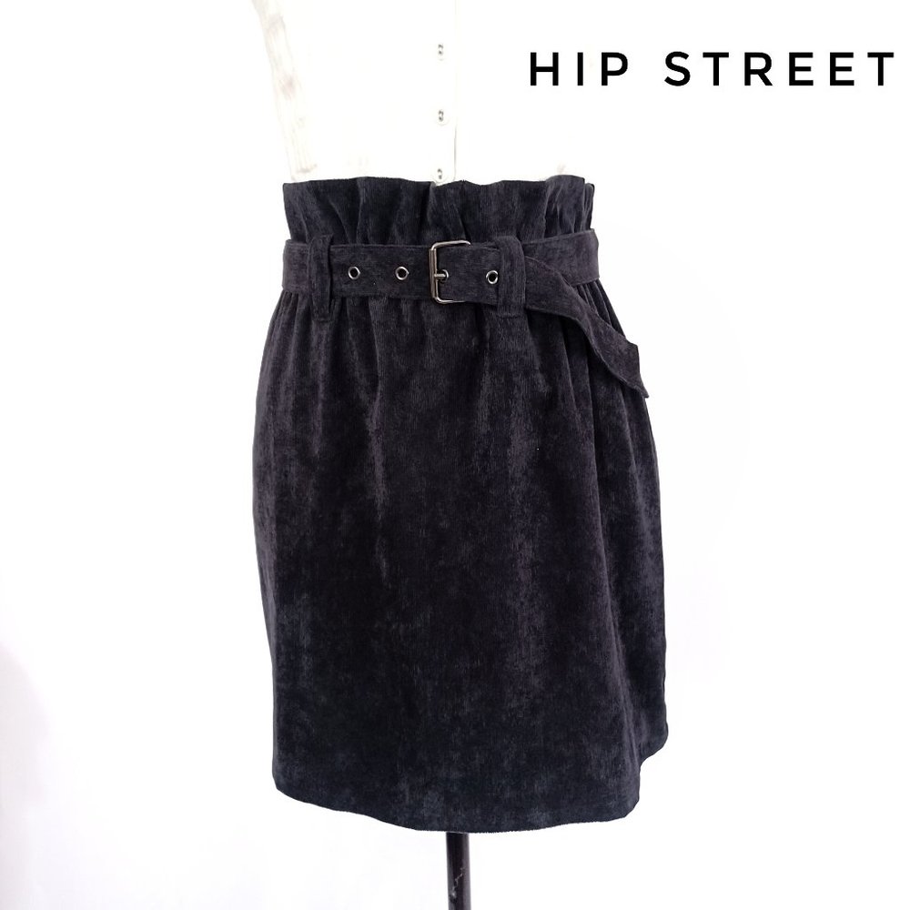 LUSH Stretch Corduroy Paperbag Waist Mini Skirt S